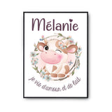 Affiche Mélanie Amour et Biberon de Lait Vache - Planetee