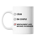 Mug Couple En couple avec Célébrité - Michael Fassbender - Planetee