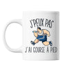 Mug Course à pied j'peux pas Blanc - Planetee