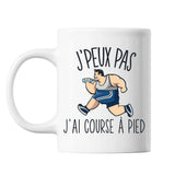 Mug Course à pied j'peux pas Blanc - Planetee