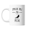 Mug pêche j'peux pas Blanc - Planetee