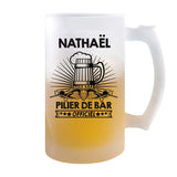 Chope de bière Nathaël Prénom Pilier de Bar - Planetee