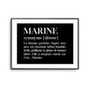 Affiche Marine Prénom définition Humour - Planetee