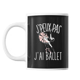 Mug Ballet danse classique j'peux pas Noir - Planetee