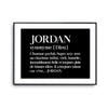 Affiche Jordan Prénom définition Humour - Planetee