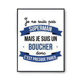 Affiche Je ne suis pas Superman, je suis Boulanger - Planetee