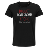 T-shirt femme Mots Croisés C'est ma Routine - Planetee