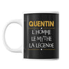 Mug Quentin Prénom Mythe Légende - Planetee