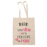 Tote Bag Ingrid Meilleure Maman - Planetee