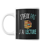 Mug Lecture j'peux pas Noir - Planetee