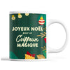 Tasse Noël Coiffeur homme Vert - Planetee