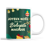 Tasse Noël Biologiste femme Vert - Planetee