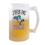 Chope de bière Yoga j'peux pas - Planetee