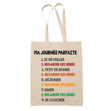 Tote Bag Regarder des Séries Journée Parfaite - Planetee