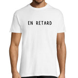T-shirt Homme Blanc - En Retard - Planetee