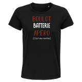 T-shirt femme Batterie C'est ma Routine - Planetee