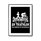 Affiche Triathlon Légende Athlète - Planetee