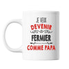 Mug Je veux devenir Fermier comme Papa - Planetee