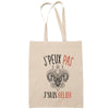 Sac Tote Bag J'peux pas Signe balance beige - Planetee