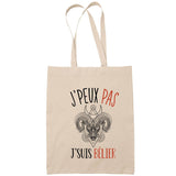 Sac Tote Bag J'peux pas Signe balance beige - Planetee