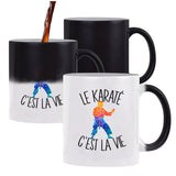 Mug magique Karaté c'est la vie Karatéka | Tasse changement de couleur - Planetee