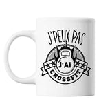 Mug Crossfit j'peux pas Blanc - Planetee