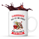 Mug la maroquinière Elle est aux fraises - Planetee
