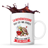 Mug la mathématicienne Elle est aux fraises - Planetee