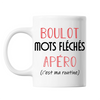Mug Mots Fléchés C'est ma Routine Blanc - Planetee