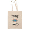 Sac Tote Bag J'peux pas Couture beige - Planetee
