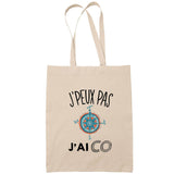 Sac Tote Bag J'peux pas Couture beige - Planetee