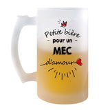 Chope de bière Petite Pinte d'un Mec d'amour - Planetee