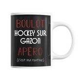 Mug Hockey Sur Gazon C'est ma Routine - Planetee