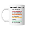 Mug blanc Piloter son Avion Journée Parfaite - Planetee
