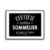 Affiche Sommelier Homme Meilleur de France Métier - Planetee