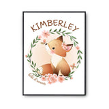 Affiche Kimberley Bébé d'amour Renard - Planetee