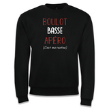 Sweat Basse C'est ma Routine - Planetee