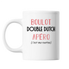 Mug Double Dutch C'est ma Routine Blanc - Planetee