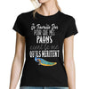 T-shirt Femme Paons | Je travaille dur - Planetee