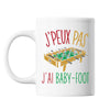 Mug Baby-foot j'peux pas Blanc - Planetee