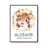 Affiche Aliénor Amour Pur Tigre - Planetee