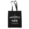Tote Bag Noir Mamie ne plaisante pas - Planetee