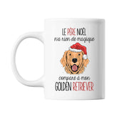 Mug Golden Retriever Père Noël - Planetee