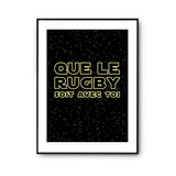 Affiche rugby soit avec toi - Planetee