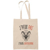 Sac Tote Bag J'peux pas Signe cancer beige - Planetee
