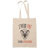 Sac Tote Bag J'peux pas Signe cancer beige - Planetee