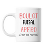 Mug Futsal C'est ma Routine Blanc - Planetee