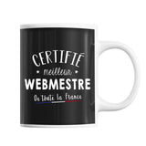 Mug Homme Webmestre Meilleur de France | Tasse Noire métier - Planetee