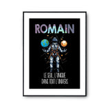 Affiche Prénom Romain Univers - Planetee