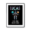 Affiche Prénom Lucas Univers - Planetee